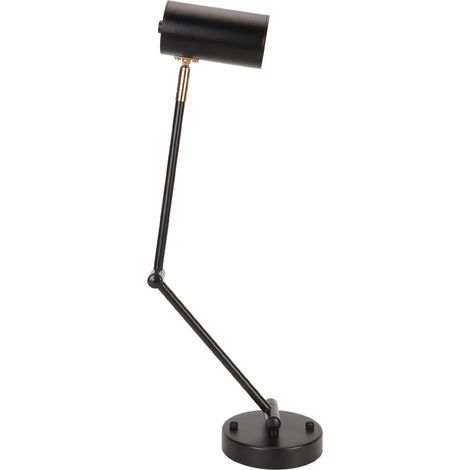 Applique murale à bras articulé et orientable, douille à vis E27, 85-265 V, métal, ampoule à lumière chaude 3000 K, pour chambre ou salon, décoration intérieure noire (1/5)
