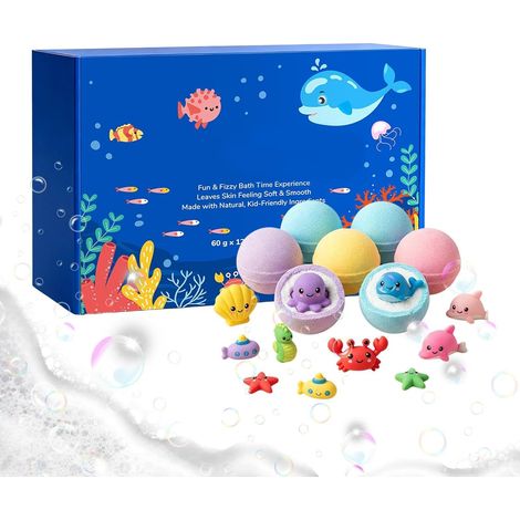 Bombes De Bain Enfant Avec À L'Intérieur 12 Pièces Thème Accessoires De  Set De Boules Effervescentes Douche Pour Garçons Filles Femmes Anniversaire Vacances Été Hôtel Maison Crèche (1/5)