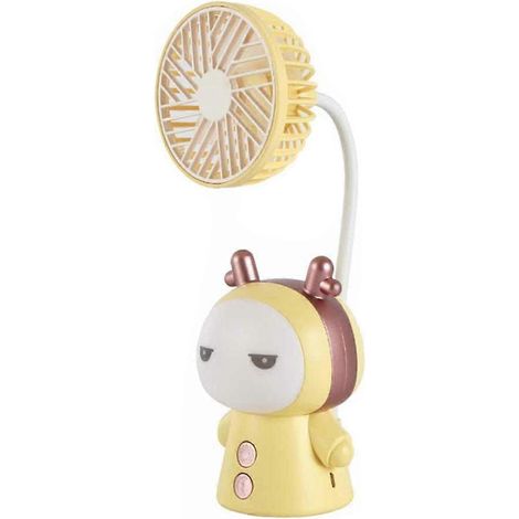 Mini-Tragventilator mit Nachtlicht, wiederaufladbar über USB. (1/5)