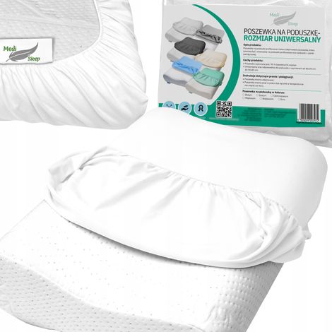 Bezug für orthopädisch konfiguriertes Memory-Kissen Universalweiß