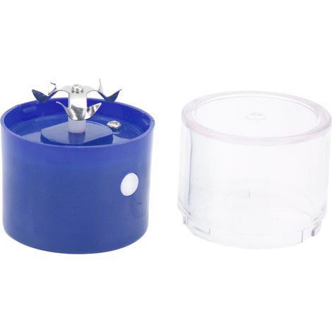 Broyeur à épices électrique à lames en acier inoxydable, rechargeable par USB, portable, pour épices, herbes et cigarettes (bleu). (1/5)