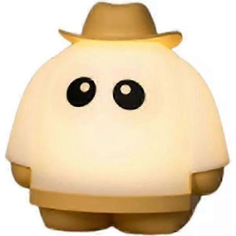 Ma veilleuse fantôme, veilleuse fantôme surprise, veilleuse fantôme Kalbooz (chapeau orange) (1/5)