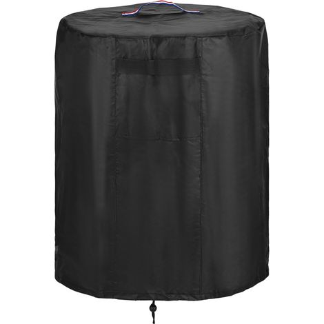Housse de protection imperméable pour foyer extérieur au propane avec cordon de serrage (1/5)