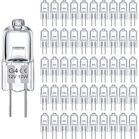 50 ampoules halogènes G4 – 160 lumens – 2800K lumière chaude – Dimmables – Pour maison et usage commercial – Durée de vie 3000 heures (1/5)