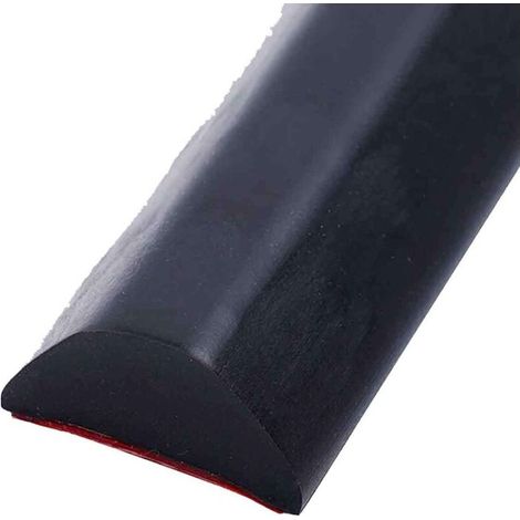 Barrière anti-inondation pliable pour salle de bain (1 pièce), en caoutchouc, pour séparation eau/sec, cuisine et douche. Seuil de douche/cuisine en silicone noir (1/5)