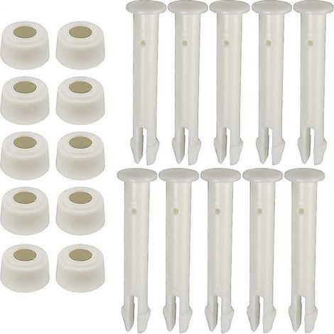 Kit de connecteurs de piscine en plastique, connecteurs de rechange en plastique pour cadres et piscines, pièces de rechange pour piscine (2,36 pouces, blanc, 10 pièces par paquet) (1/5)