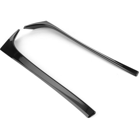 2 Stück Heckscheibenspoiler-Seitenflügel-Zierleistenabdeckung, passend für MK7 GTD R 2014–2018, glänzend schwarz (1/5)