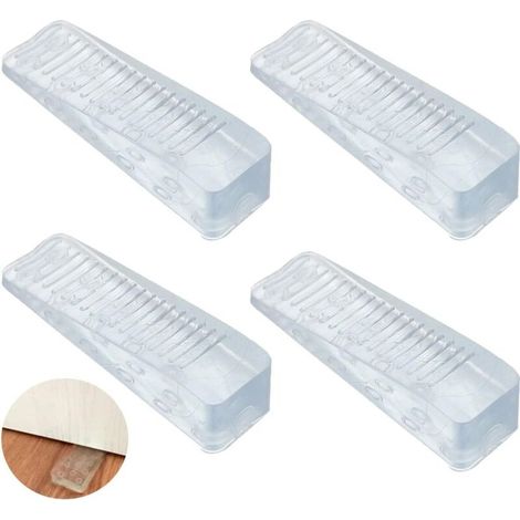 Lot de 4 butées de porte, butées de porte, butées de porte antidérapantes, butées de porte en silicone, butées de porte au sol pour bases sur carrelage, béton, ciment, moquette, sol stratifié et plus