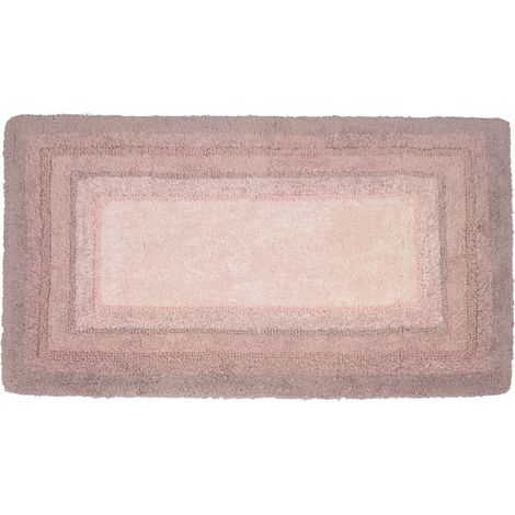 Tappeto Bagno Rettangolare In Spugna Morbida Antiscivolo Degrad&egrave Confetto, misura50x80coloreConfetto (1/5)