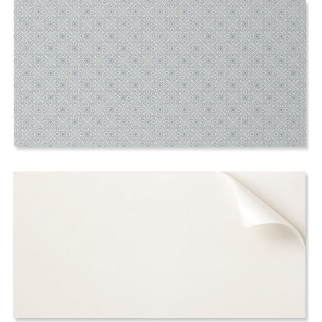 Panel decorativo de vinilo autoadhesivo para pared, 120x60 cm, con estampado geom茅trico de rombos.