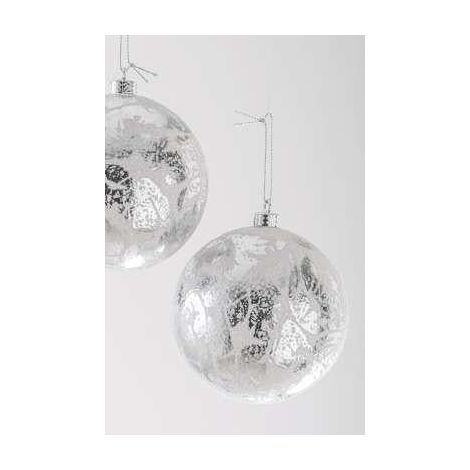 ARPIMEX Box 2 Sfere Natale Bianche D 15 Cm