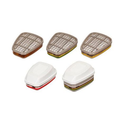 Filtre à Gaz/particules 3M Masque à face complète ( Prix pour Boîte de 4 )