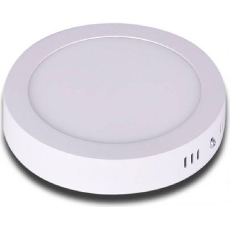 Plafonnier LED rond 12 W en PVC, blanc chaud/froid/naturel P170b