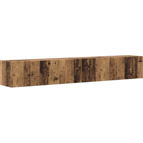 Maison Exclusive - TV-Wandschrank 2 pcs Altholz 98 x 31 x 29,5 cm
