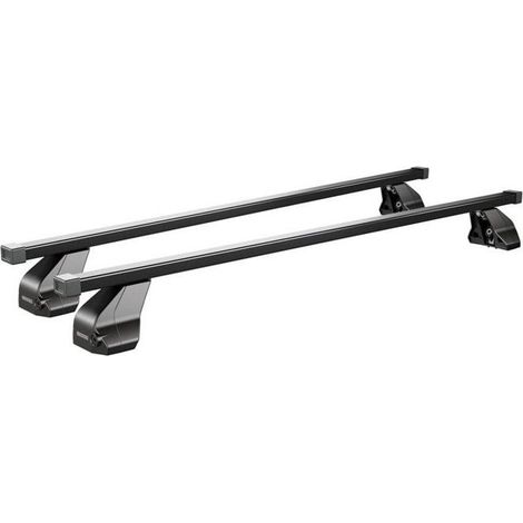 Dachträger MENABO Omega - Opel Corsa (D), 3 Türen, Modell 2006-2010 - Schwarzer Stahl - 1120 mm (1/5)