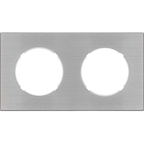 FONTINI Plaque double métallisé gris DOM (1/2)