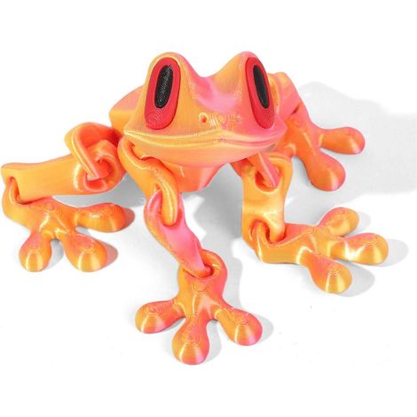 Magnetische, bewegliche Frosch-Schreibtischdekoration – Niedliche, bewegliche Frosch-Dekoration für Kinder und Erwachsene