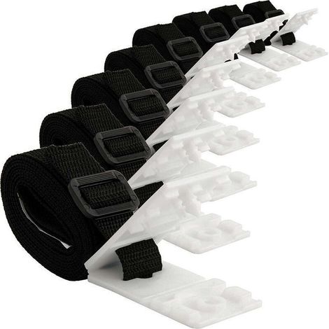 8 Pièces Enrouleur De Bâche pour Piscine Sangles Et Clips De Fixation pour Les Enrouleurs Moulinet De Couverture Solaire De Piscine pour Tube Solaire De Moulinet De Piscine Creusée (1/5)