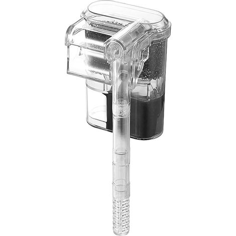 Filtre d'aquarium Mince, Petit Filtre extérieur USB 5 V CC 2,5 W 250 L/h, débit réglable, Silencieux, Cascade en Acrylique à Suspendre (1/5)