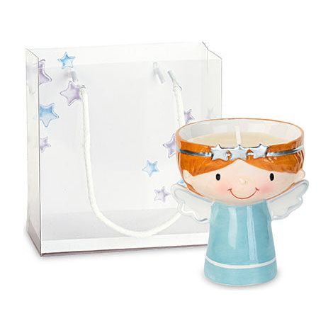 Cupido&Co. Candela Angioletto Azzurro D 75 Mm H 95 Mm con Shopper