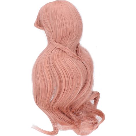 Perruque longue pour poupée ES053, douce et bouclée, couleur carotte, idéale pour les poupées de 20 à 23 cm (8 à 9 pouces) et les enfants (cadeau pour la fête des enfants). (1/5)
