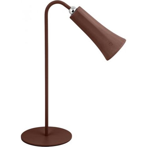 LAMPADA LED RICARICABILE DA TAVOLO ALICE RUGGINE 12 PZ
