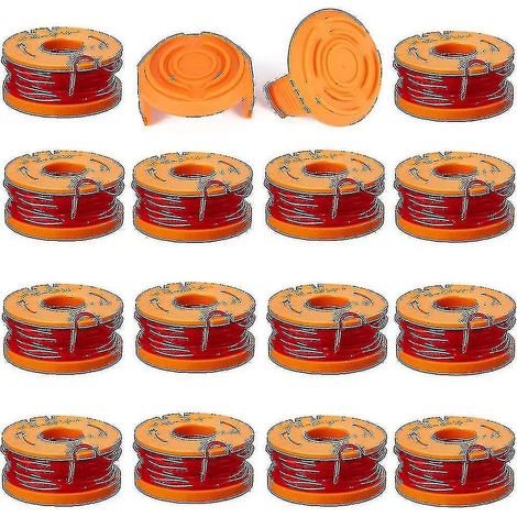 Lot de 16 bobines de fil de coupe-bordures Worx WA0010 WG175, recharges de 3 m (10 pi) (1/5)