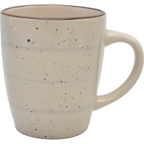 MAURY'S SPOT TAZZA IN CERAMICA DA 360 CC IN COLORE GRIGIO EFFETTO CEMENTO