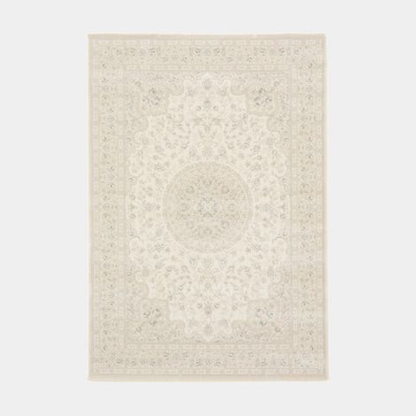 Tapis à motif floral oriental - Médina - Écru - 200 x 290 cm (1/4)