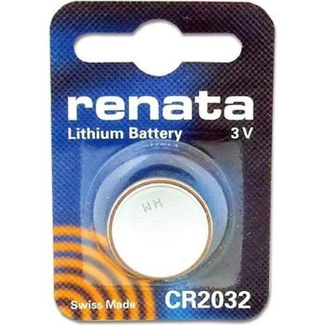 Pile bouton Renata CR2032 3 volts 225 mAh 10 unités