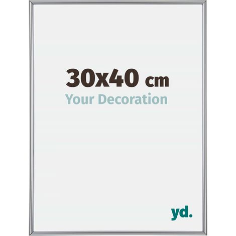 yd. - Cadre photo 30x40 - Argent Brillant - Plastique - Annecy