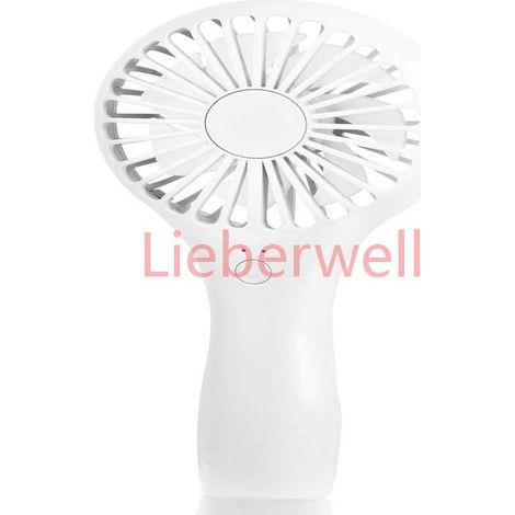 Ventilateur portatif , AIPERQ , Mini ventilateur , Vitesse réglable , Rechargeable USB , Couleur blanche (1/5)