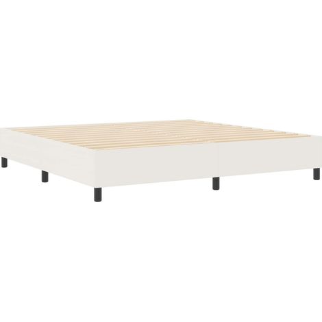 Maison Exclusive - Struttura letto piattaforma Crema 200 x 200 cm Tessuto in Cords (1/5)