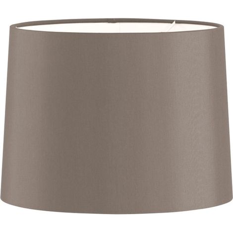 Abat-jour rond textile plastique cappuccino marron Accessoires Pièce détachée pour 8997.01.32.0000 , DxH 25 x 18,5 cm