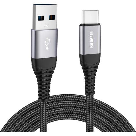 Câble USB C Charge Rapide [2M] Cable Chargeur USB Type C pour Samsung Galaxy S23 S22 S21 S20 Plus Ultra S10 S9 S8 S10E,A51 A71 A31 A52 A72 A53 A52S A33,A12 A13 A21 A21S A40 A41 A50 A70,A3 A5 2017 (1/5)