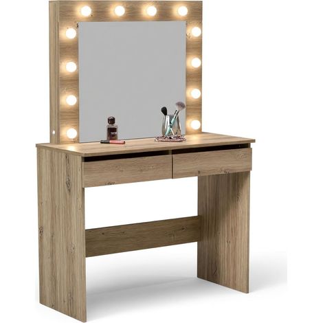 Tocador Houston Gaudium, Roble Artisan, Espejo, 75x94x43cm, LED (1/5)