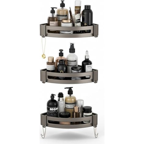 Étagère d'angle de salle de bain 45 mm panier triangulaire modèle 3
