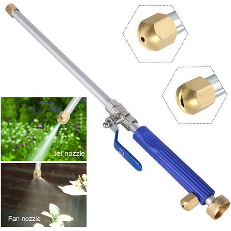 Lance de nettoyeur haute pression, buse Hydro Jet pour tuyau d'arrosage, outil de nettoyage et d'arrosage, Pour gouttières, Bleu (1/5)