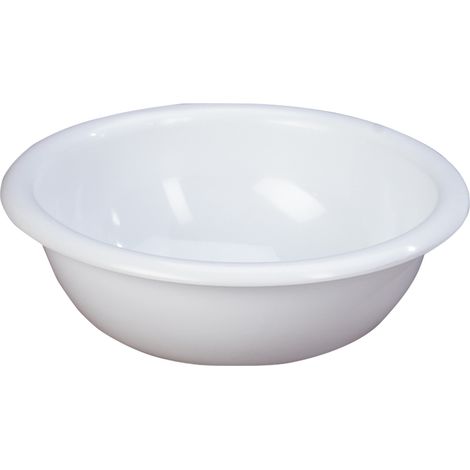 Palangana de plástico color blanco Ø40,5x11,8cm 23050 denox