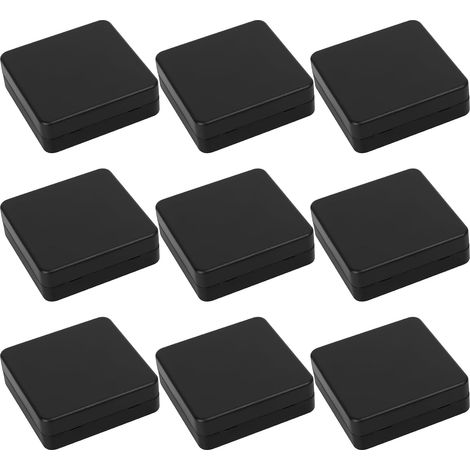 9 Pcs Boite de Derivation Etanche Exterieur, Boîte de Jonction étanche, Boîte de Jonction Etanche Electrique Exterieur Plastique ABS, Boite de Dérivation Connecteur de Câble, Noir/62x62x20mm (1/5)