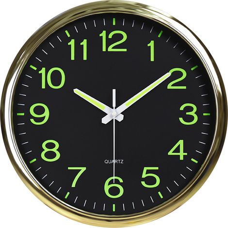 Horloge - Plaqué or noir lumineux (1/5)