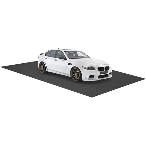 GOPLUS Tapis de Sol pour Garage, Tapis Voiture avec Envers Imperméable et Adhésif Double Face, pour Garage, Allée, Atelier, Protection Dessous de Voiture (600x220cm) (1/5)