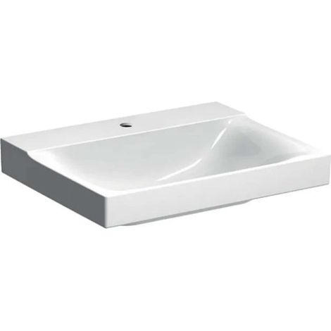 Geberit Xeno 2 lavabo con agujero para grifo, sin rebosadero, (1/4)