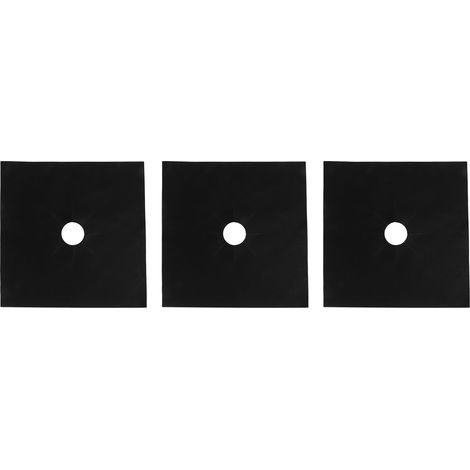 Lot de 10 protections en PTFE pour cuisinière à gaz, lavables et résistantes aux graisses et à la saleté. (1/5)