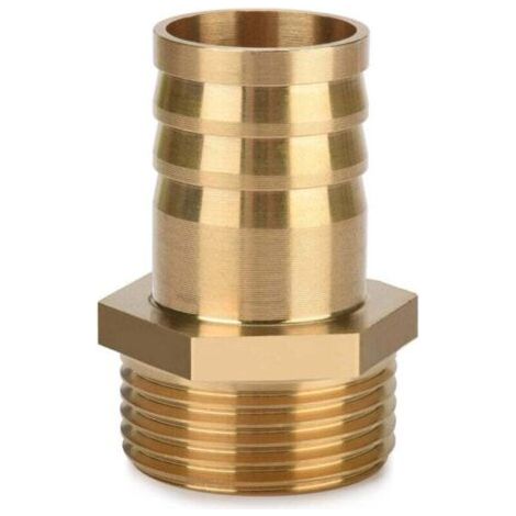 BUNTHAUS Messing-Rohrverschraubung 1\" AG x 1\" (25 mm) - Endadapter - 1 Stück -