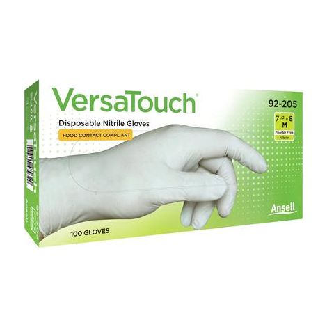 Ansell VersaTouch 92-205 Guantes de Nitrilo Talla 7.5-8