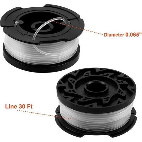 Bobine De Rechange - Fil Nylon 1,65 Mm - Pour Coupe-Bordures - 6 Unites (1/4)
