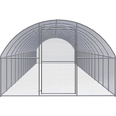 Maison Exclusive - Outdoor-Hühnerstall 3x16x2 m Verzinkter Stahl