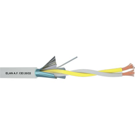 ELAN-Code 032101 – Kabel 2 x 1,00 TW-Strang von Elan Twisted Shielded Alarm Cable 2 x 1,00 Bus/RS485 PVC 032101 100 m