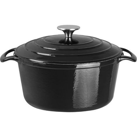 Cocotte en fonte ronde noire Vogue 3.2 L (1/5)